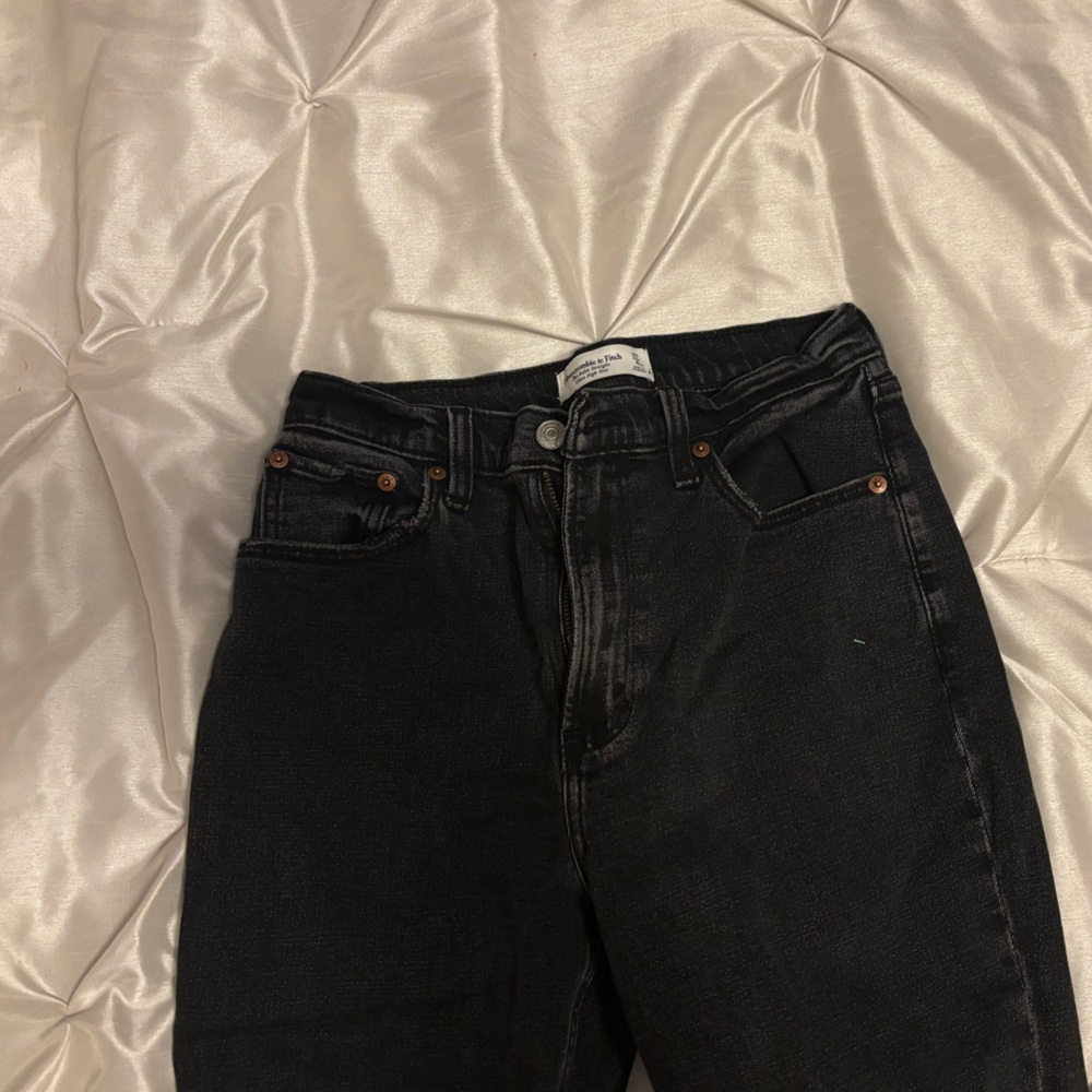 Abercrombie & Fitch Black Distressed Jeans size 27(4) - Picture 5 of 10